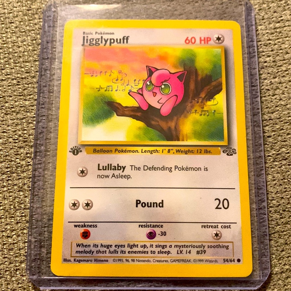 1999 Pokémon Jigglypuff 1st Edition - 54/64